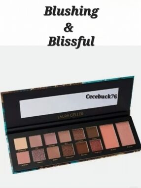 🌺SALE LAURA GELLER Blushing & Blissful 12 Multi-Finish Eye Palette Eyeshadow